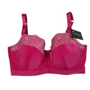 Fredericks of Hollywood Vixen Bra, Pink Raspberry, Underwire, Size 34F, NWT